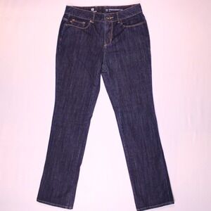 Liz Claiborne Jeans Womens Size 4 Dark Blue Stretch Straight Leg-(29.75 x 29.75)